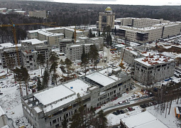 Завершены каркасы зданий первой очереди строительства Кампуса мирового уровня Новосибирского государственного университета