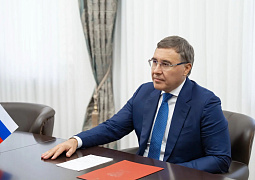 Глава Минобрнауки России Валерий Фальков и исполняющий обязанности президента Республики Южная Осетия Марат Камболов провели рабочую встречу в Цхинвале 