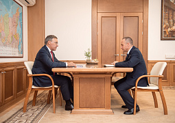 Валерий Фальков встретился с участником программы «Время героев» Сергеем Бойко